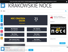 Tablet Screenshot of krakowskienoce.pl